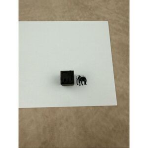 Vintage Antique Elephant Letterpress Print Type Cut Stamp Block